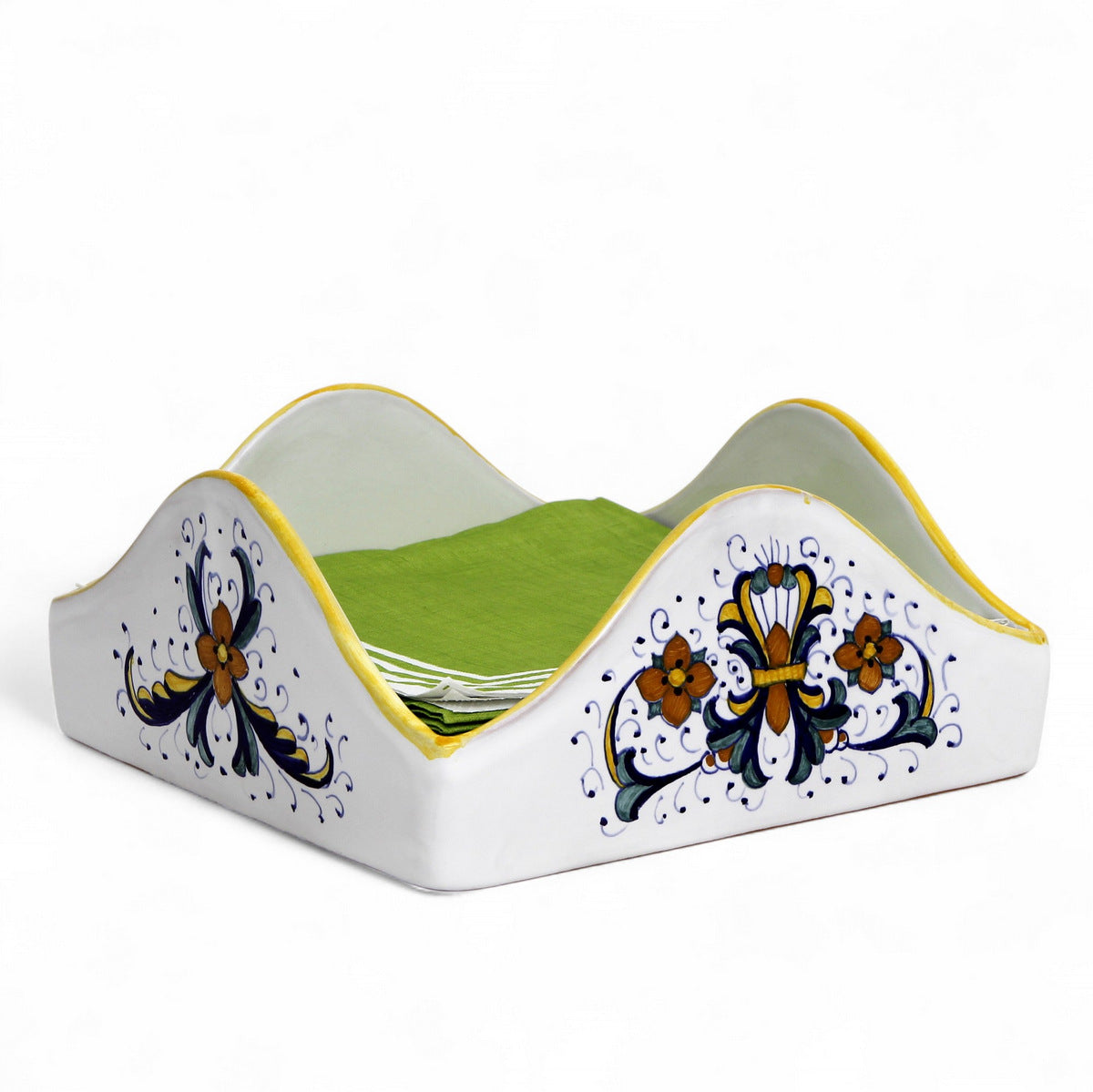 RICCO DERUTA CLASSICO: Square Napkins Holder Large (For Dinner Size napkins (8"x8"))