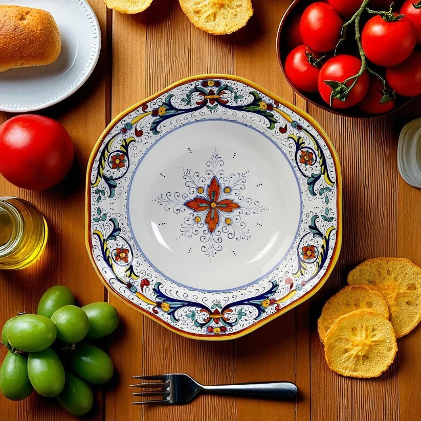 RICCO DERUTA: Hexagonal Lg Salad Pasta Bowl - Artistica.com