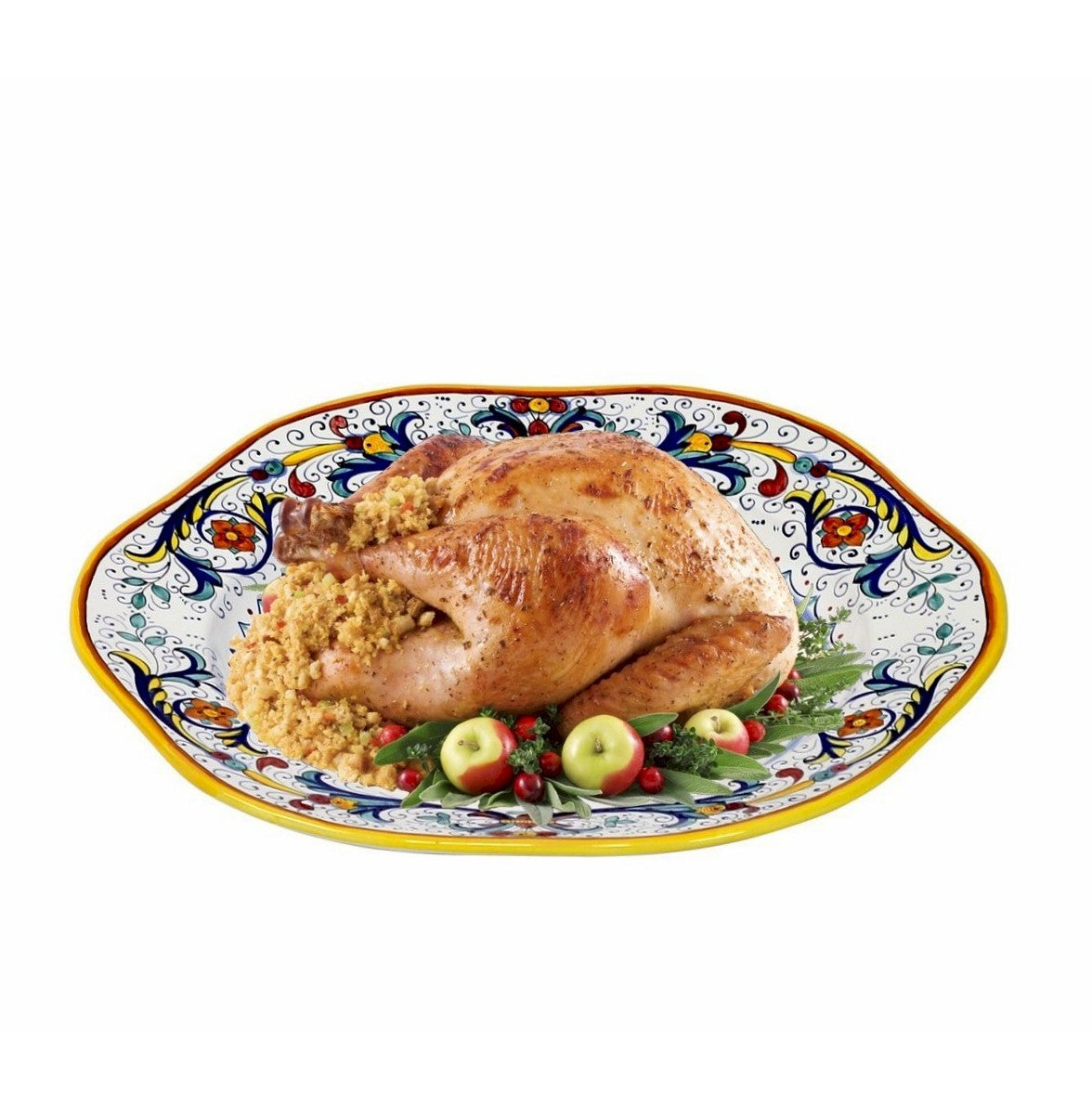RICCO DERUTA DELUXE: Hexagonal Extra Large Charger Turkey/Ham Platter