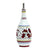 GIFT BOX: With authentic Deruta hand painted ceramic - OLIVE OIL DISPENSER BOTTLE Red Rooster Design