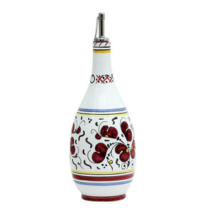 ORVIETO RED ROOSTER: Olive Oil Bottle Dispenser - Artistica.com