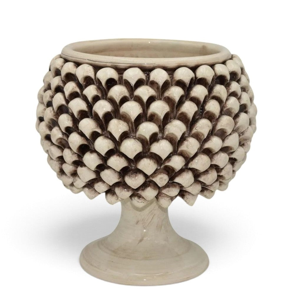 SICILIAN PINECONE: Footed Bowl/Planter/Vase - ANTICO