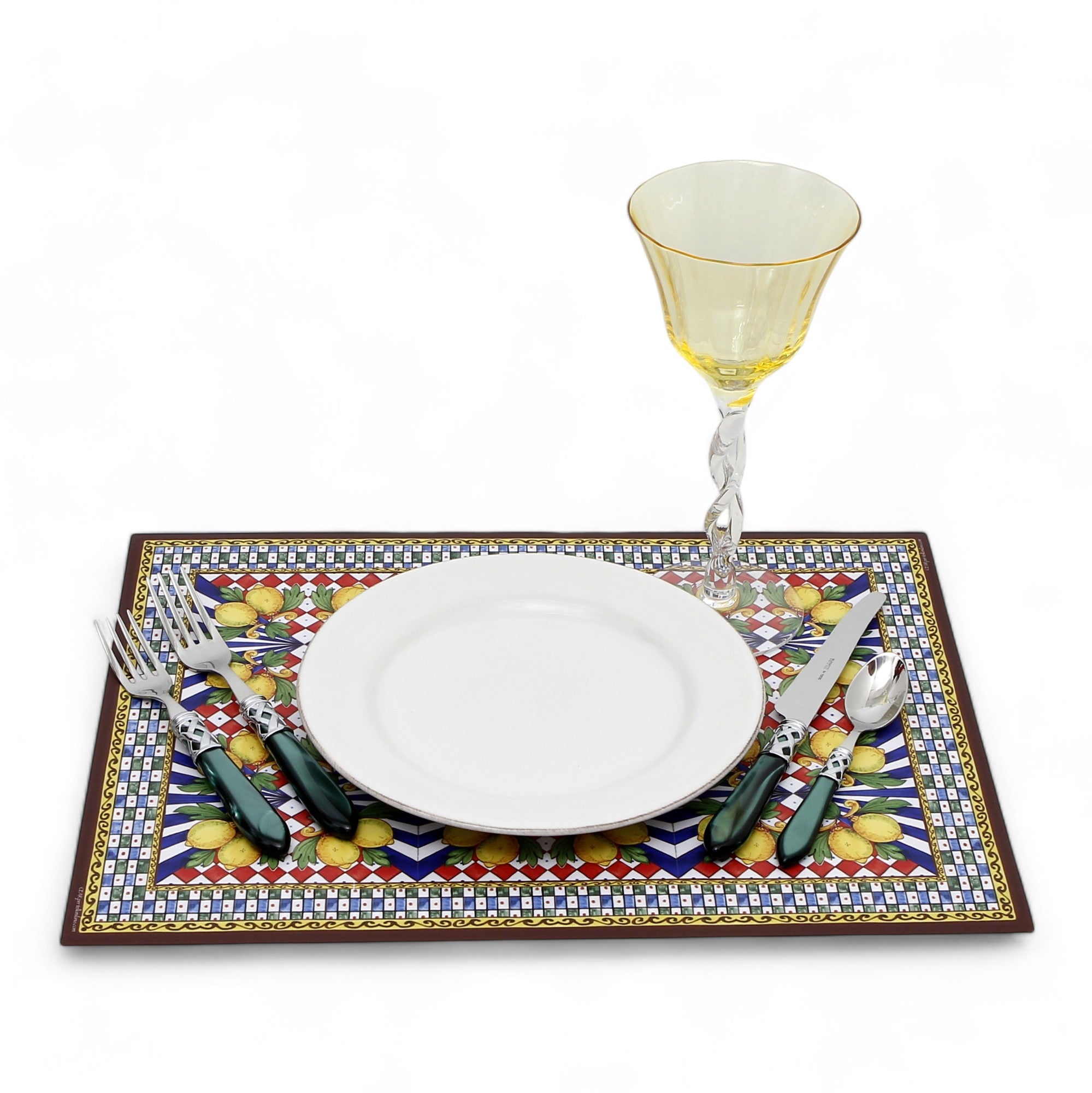 ITALIAN DREAM: Large Placemat - Stain Proof and Water Repellent PVC - Design PETRALIA/A