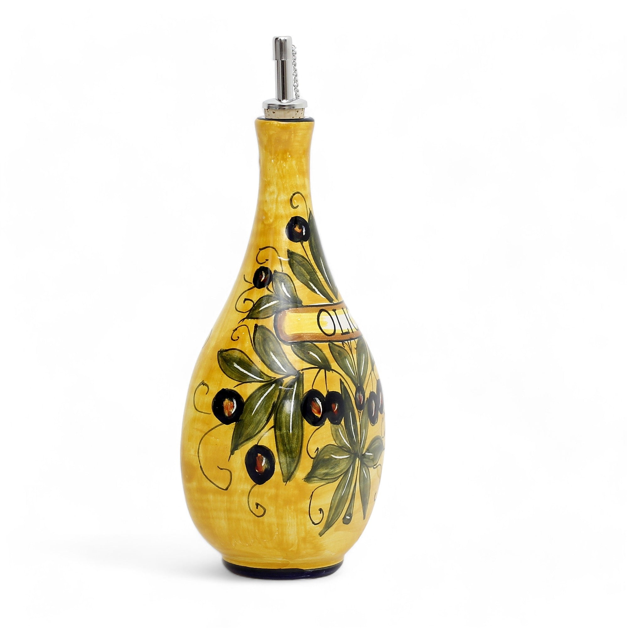 OLIVO: Olive Oil Flatten Bottle with OLIO script
