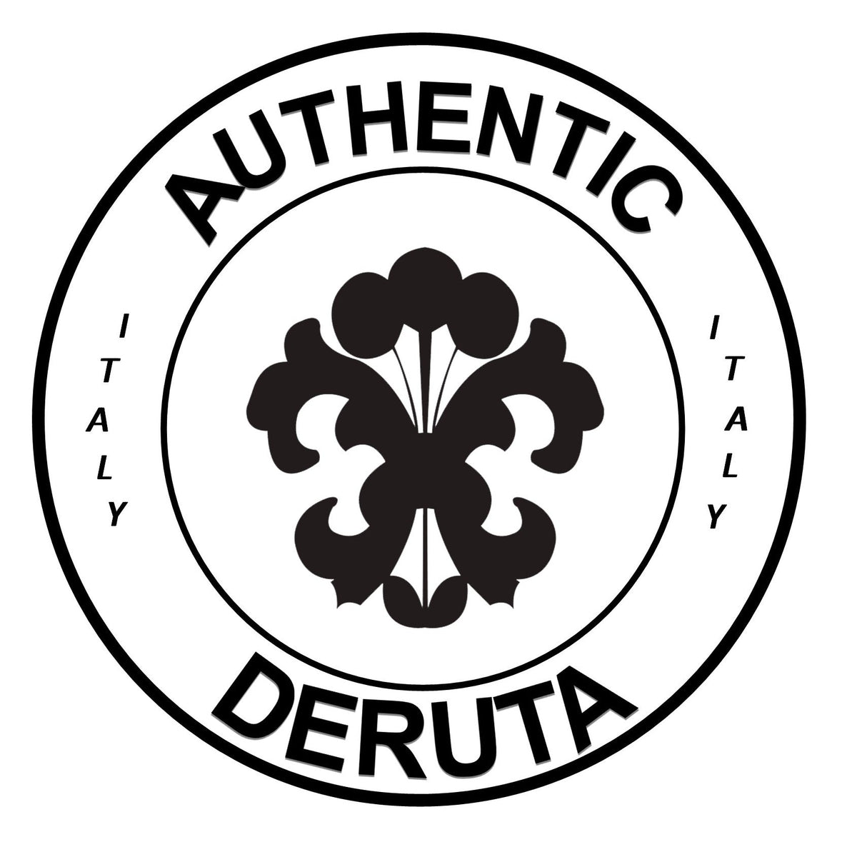 LAZY SUSAN: Ceramic-Stone Rotating Lazy Susan 20" Diam. in Deruta, Italy. - Artistica.com