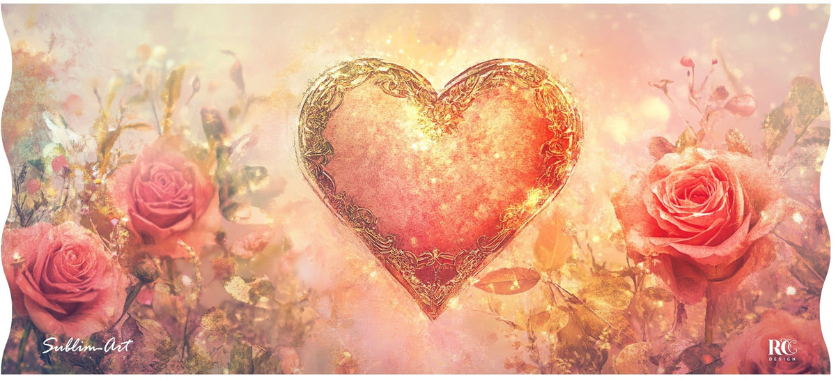 SUBLIMART: LOVE.ly Bundle "Enchanting Pink Heart" (Set of 1 Candle + 2 Mugs)