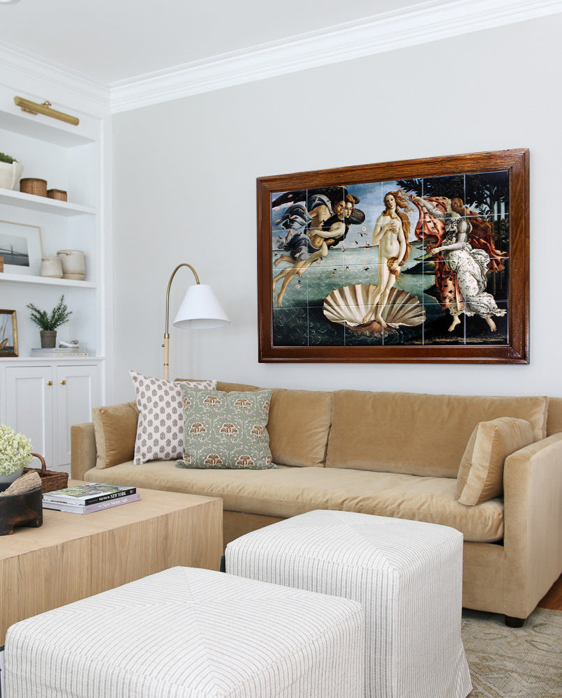 SUBLIMART: Extra Large Picture Frame Reproduction of "The Birth of Venus" by Sandro Botticelli (Year 1486)