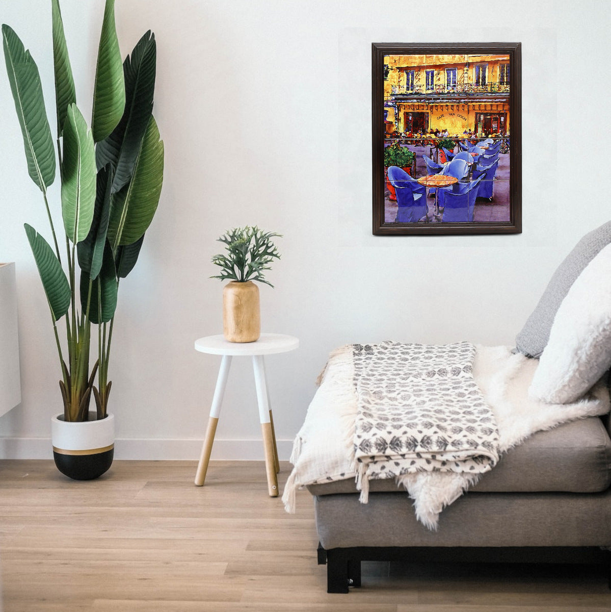 SUBLIMART: Picture Frame Reproduction of "Cafe' Van Gogh" on porcelain Tiles