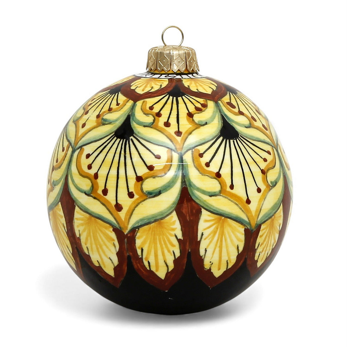 CHRISTMAS ORNAMENT: Deruta Vario Round Ball Large (4&quot; Ø)