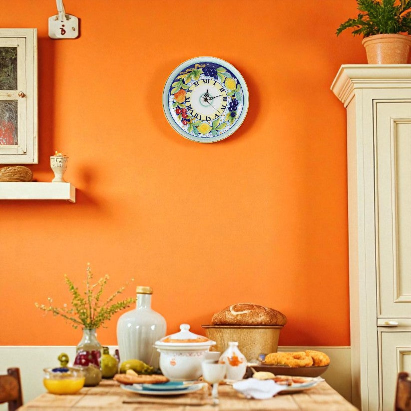 DERUTA FRUTTA: Round Wall Clock Dec Frutta - Artistica.com