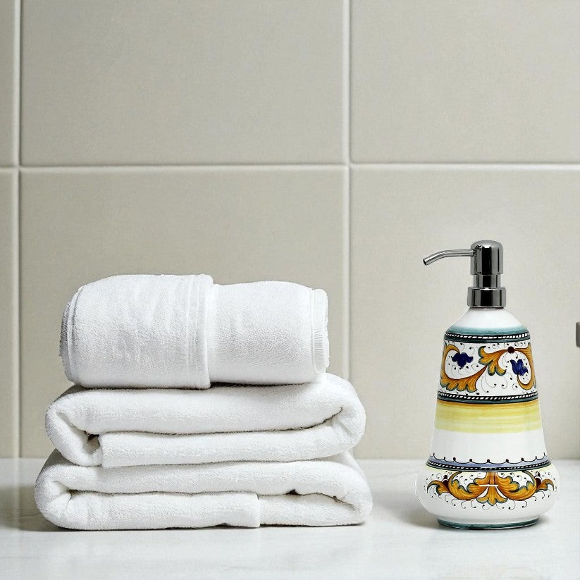 PERUGINO: Liquid Soap/Lotion Dispenser with Chrome Pump (Large 24 OZ) [R]