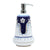 GIFT BOX: With authentic Deruta hand painted ceramic - Liquid Soap/Lotion Dispenser Ricco Blue Design