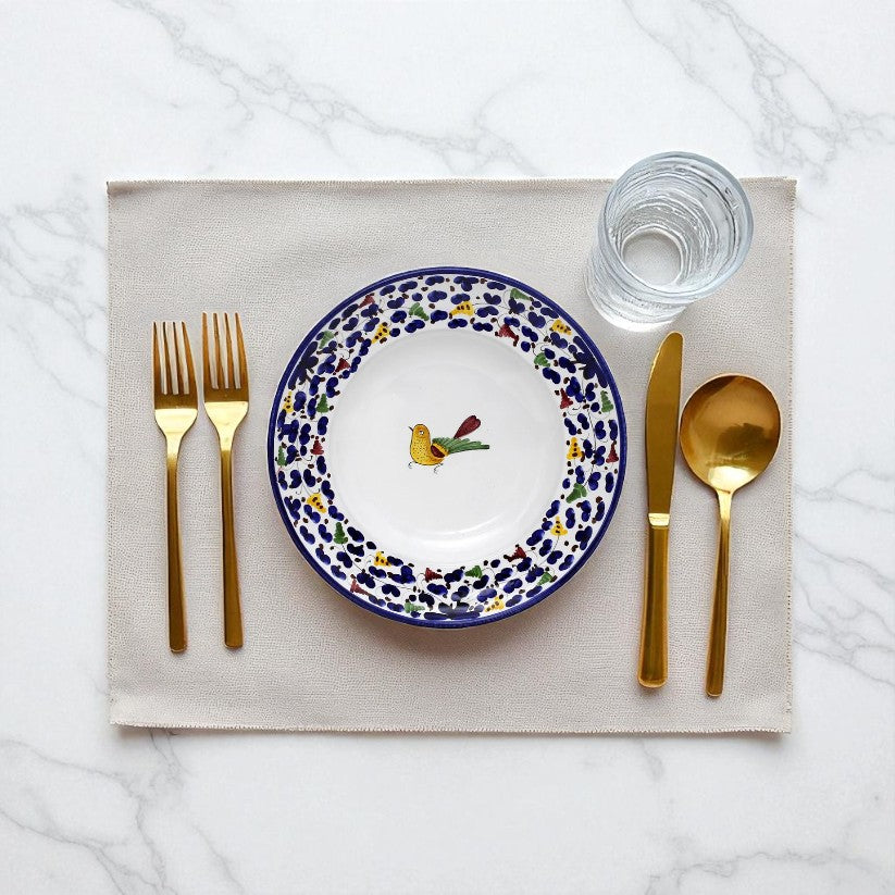 ARABESCO BLUE DERUTA: Pasta Soup Rimmed Plate