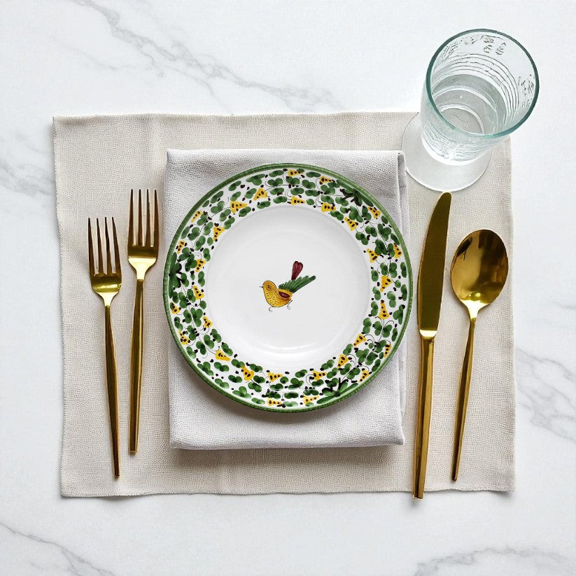 ARABESCO VERDE DERUTA: Pasta Soup Rimmed Plate