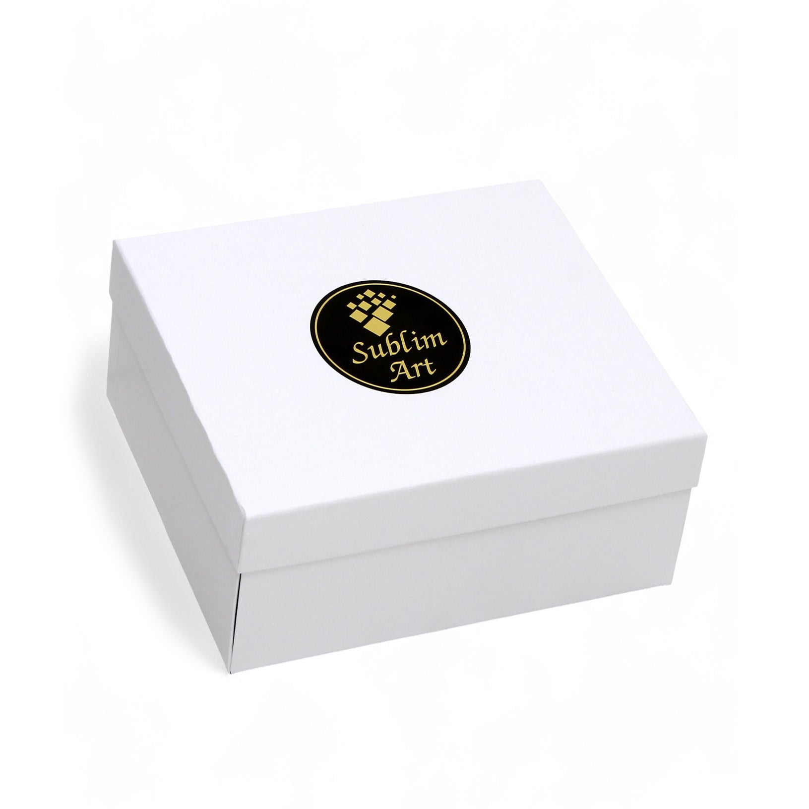 RICCO ITALIA DERUTA: WOOD BOX Lined Short Wood Box with printed tile lid - Ricco Italia Deruta Design