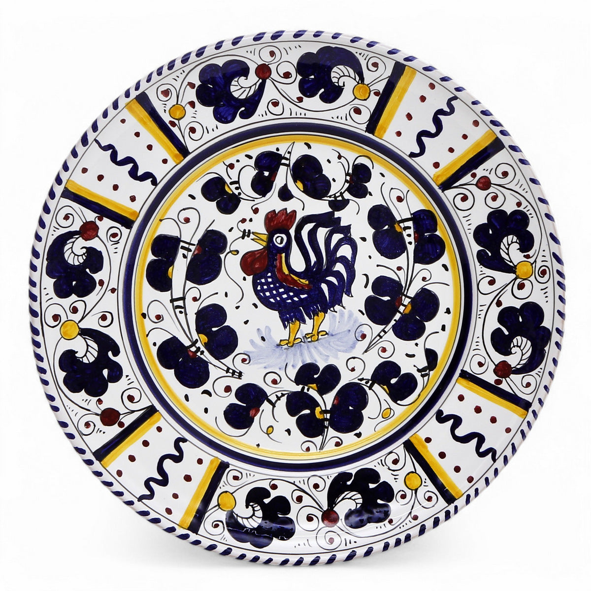 ORVIETO BLUE ROOSTER: Dinner Plate