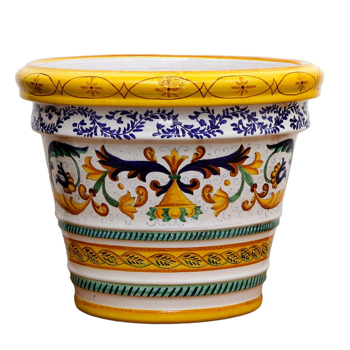 LIMONIERA PLANTER VASE: Large (20"Ø) Cachepot-Planter for plants and trees - Design CASTELLEONE on Pedestal Base