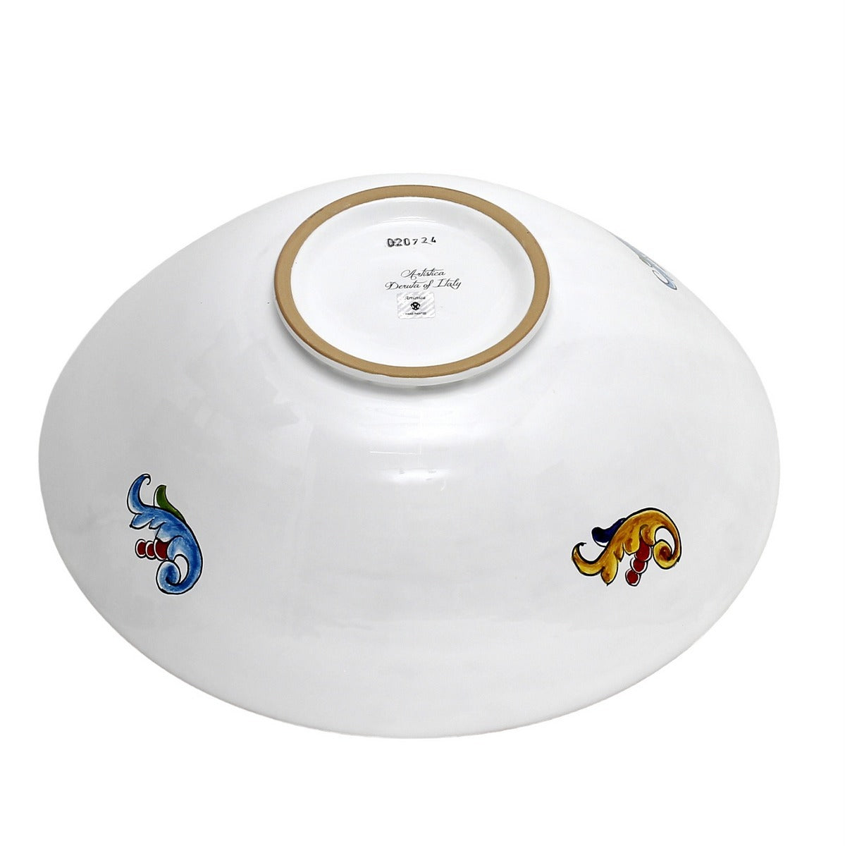 GIFT BUNDLES: Deruta Large Round Bowl with 5 Organic Pasta + Pesto Sauce - ORNATO design