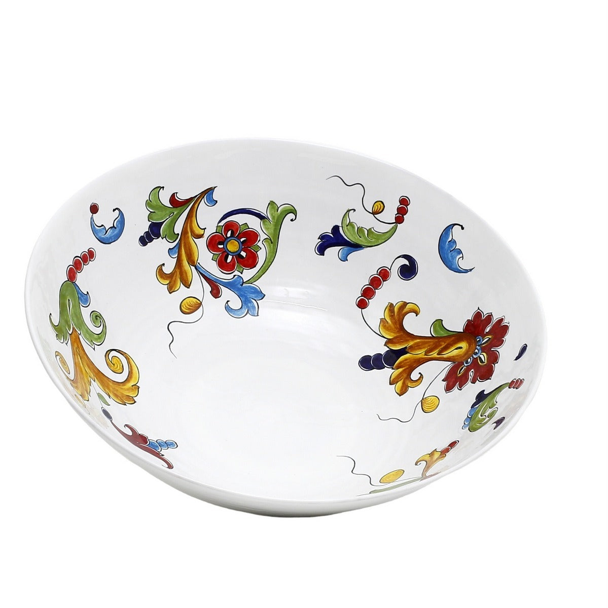 GIFT BUNDLES: Deruta Large Round Bowl with 5 Organic Pasta + Pesto Sauce - ORNATO design