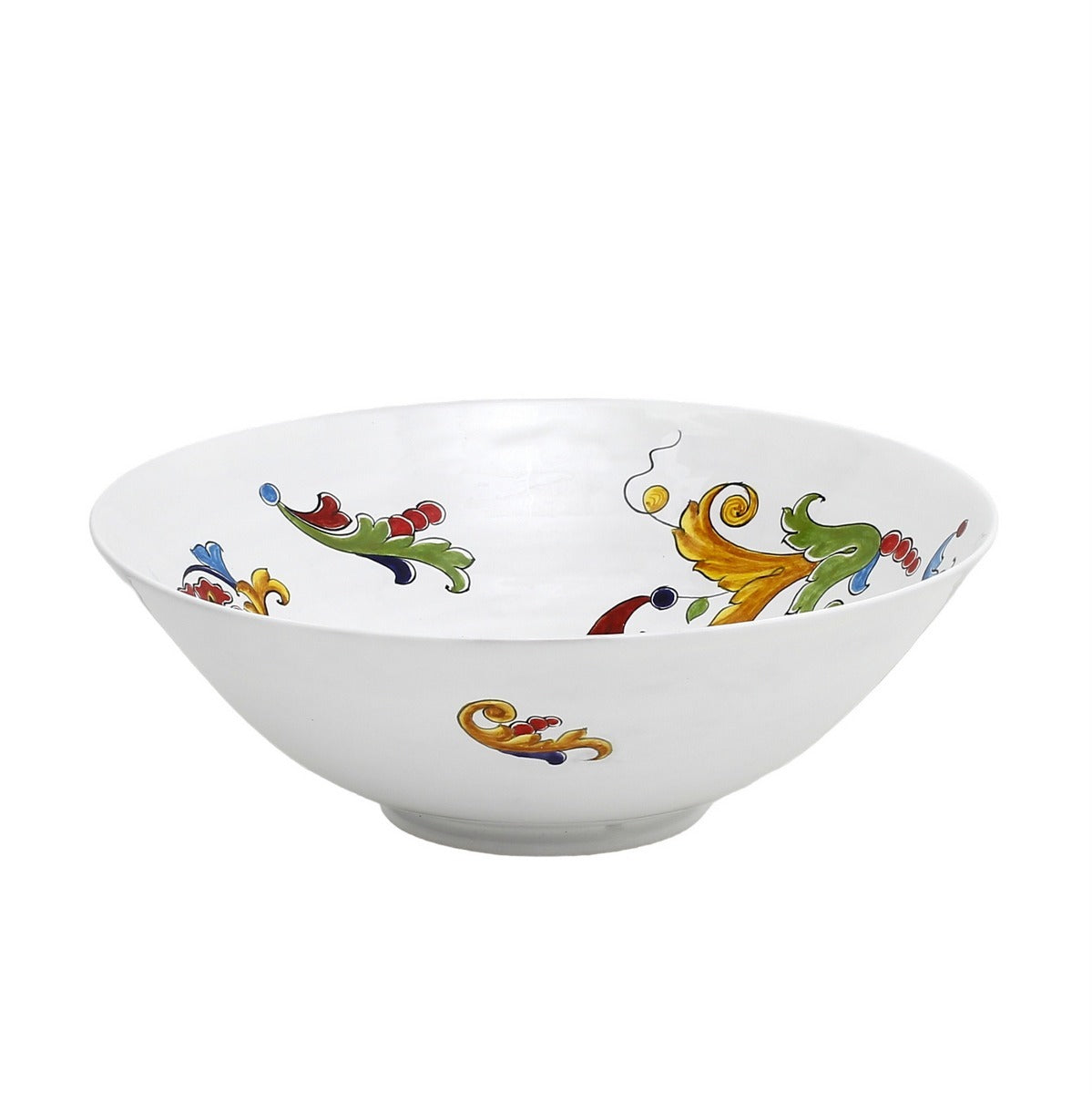 GIFT BUNDLES: Deruta Large Round Bowl with 5 Organic Pasta + Pesto Sauce - ORNATO design