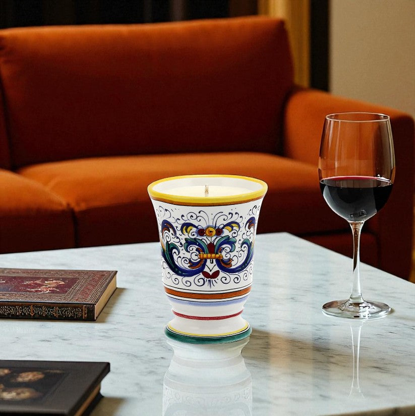 HOLIDAYS DERUTA CANDLES: Bell Cup Candle ~ Ricco Deruta Design