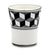 DERUTA CANDLES: Contempo Cup Candle ~ Deruta Chevron #2 Design