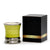 DERUTA CANDLES: Deluxe Precious Cup Candle ~ Coloris Ocra Design ~ Pure Platinum Rim