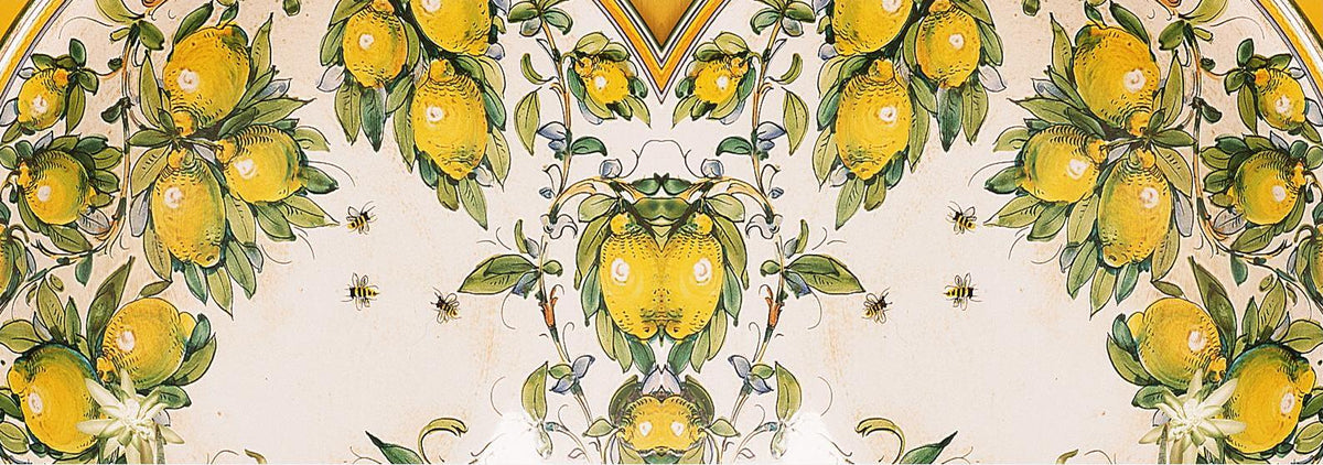 SUBLIMART: Deruta - Porcelain Soy Wax Candle 'Positano Lemons' (Design #DER23)