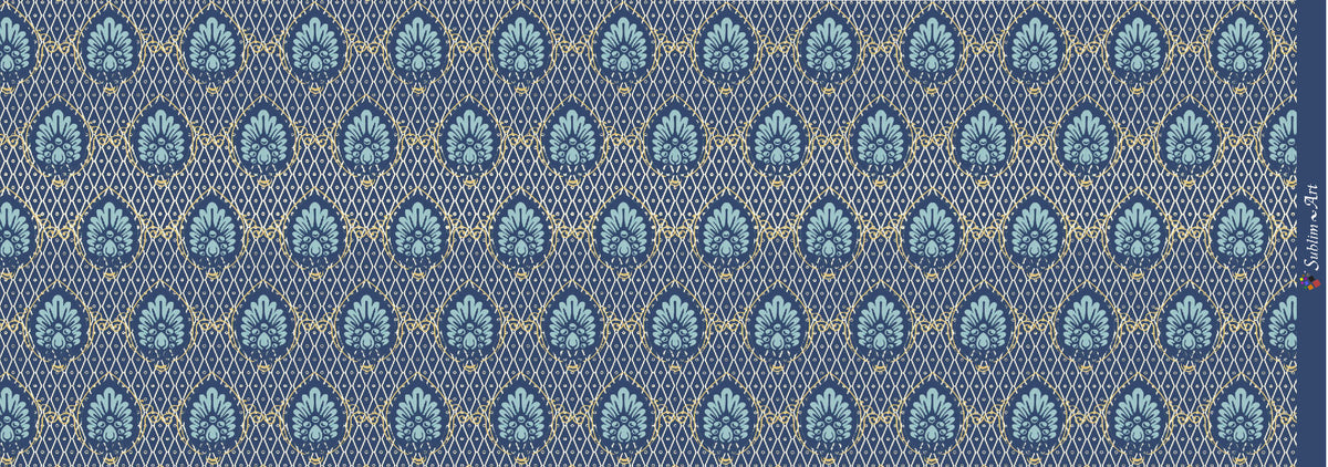 SUBLIMART: Geometric - Porcelain Soy Wax Candle 'Peacock' (Design #GEO05)