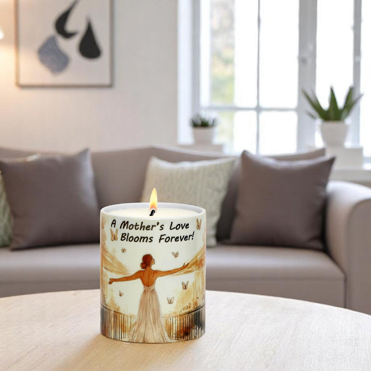 SUBLIMART: Mother's Day Candle "Mother's Love Blooms Forever!" by RC Designs