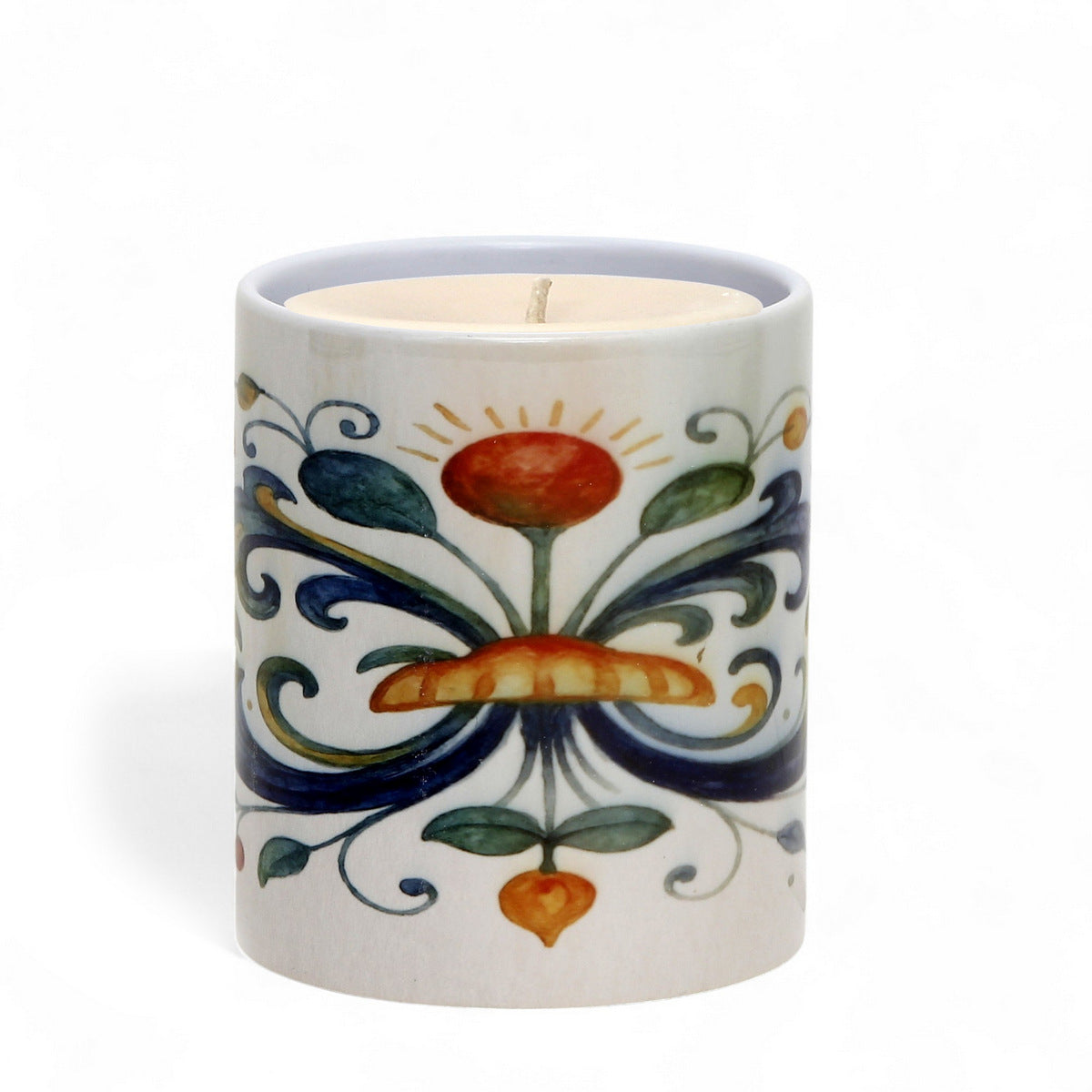 SUBLIMART: RICCO ITALIA DERUTA Soy Wax Candle in the Ricco Italia Deruta Design by Mario Bruno.