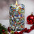 HOLIDAYS MURANO CANDLE: Murano Confetti Style Glass Tall Tumbler (Tall 14 Oz.)
