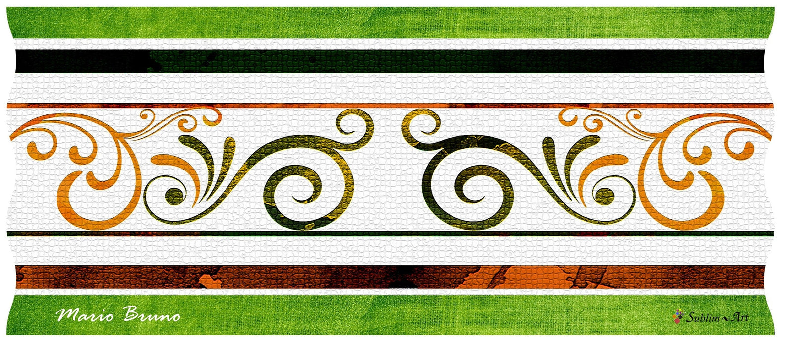 SUBLIMART: Ricco Italia Candle Green-Black-Maroon Design by Mario Bruno (Design 6400)