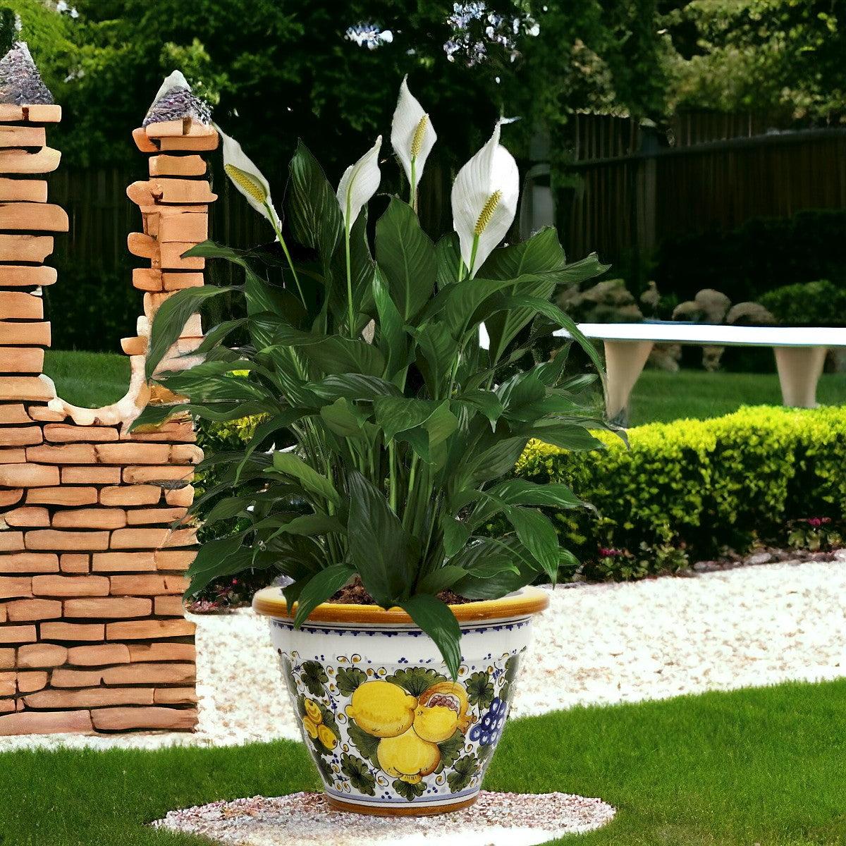 round pot for plants TOSCANA PLANTER: Round Tuscan planter/vase 'Campana' - Strong Terracot