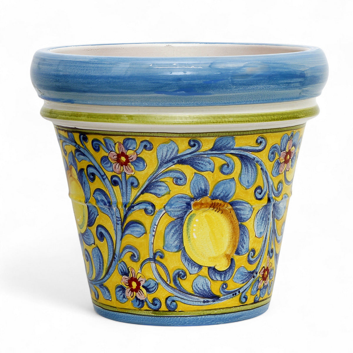 TOSCANA PLANTER: Large Round Tuscan Limoniera planter/vase 'Conca' - Strong Terracotta indoor/outdoor freeze resistant - CAPRI Design