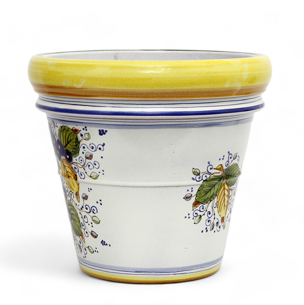 TOSCANA PLANTER: Large Round Tuscan Limoniera planter/vase 'Conca' - Strong Terracotta indoor/outdoor freeze resistant - FRUTTA Design