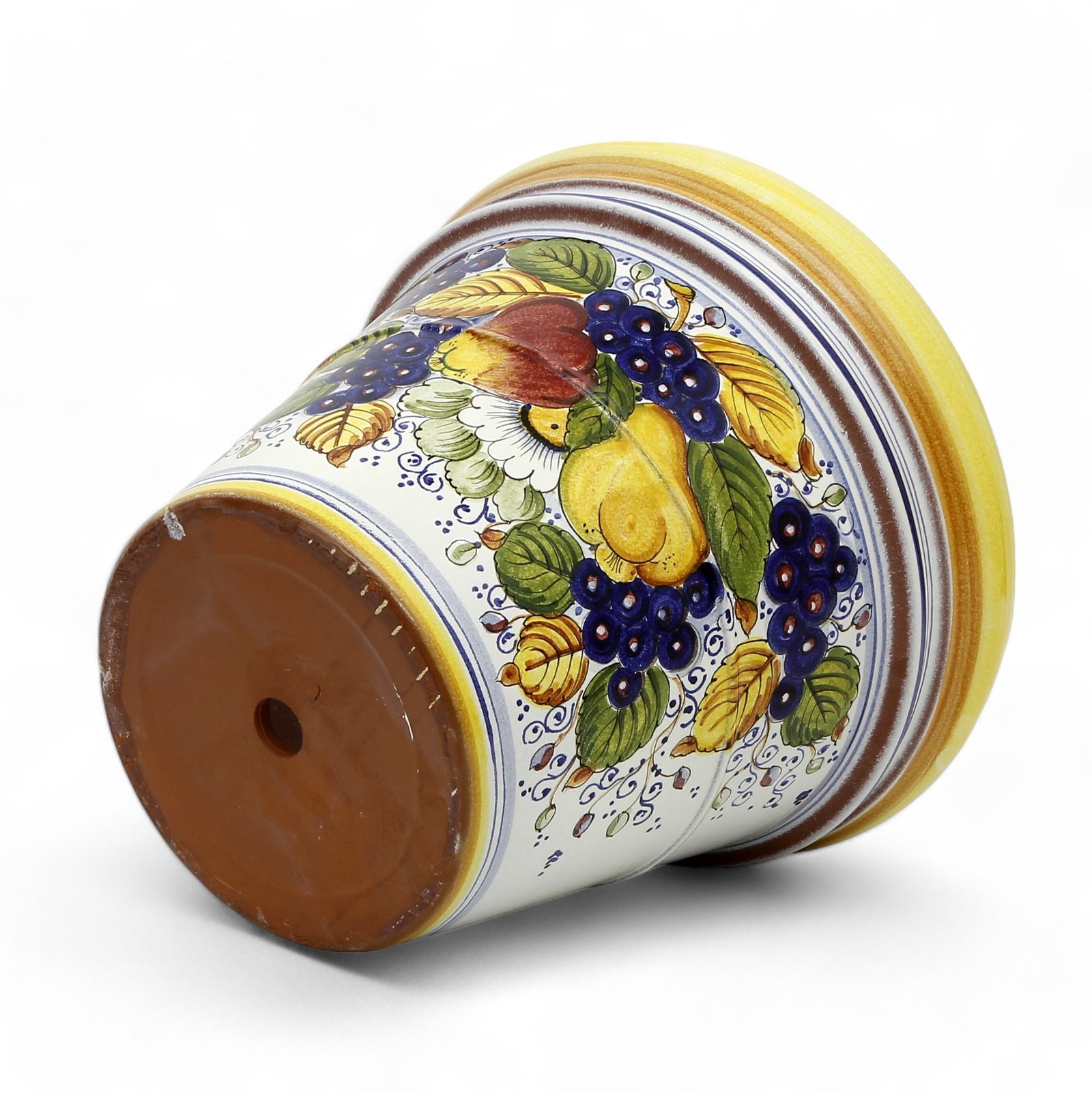 TOSCANA PLANTER: Large Round Tuscan Limoniera planter/vase 'Conca' - Strong Terracotta indoor/outdoor freeze resistant - FRUTTA Design