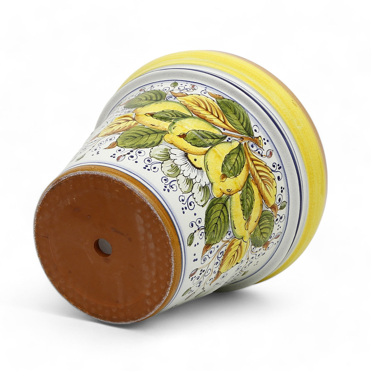 TOSCANA PLANTER: Large Round Tuscan Limoniera planter/vase 'Conca' - Strong Terracotta indoor/outdoor freeze resistant - POSITANO Design