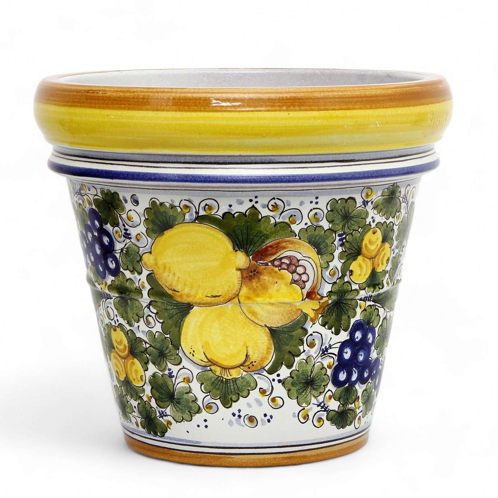 TOSCANA PLANTER: Large Round Tuscan Limoniera planter/vase 'Conca' - Strong Terracotta indoor/outdoor freeze resistant - TUSCANIA Design