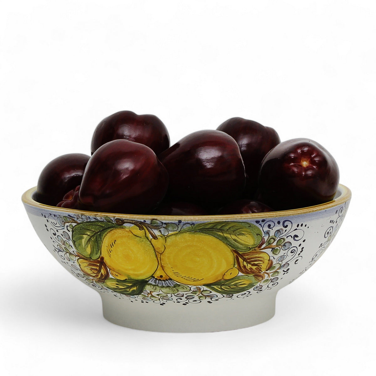 TOSCANA PLANTER CIOTOLA: Large Round Tuscan Lown Bowl Planter 'Ciotolone' - Strong Terracotta indoor/outdoor freeze resistant - POSITANO Design