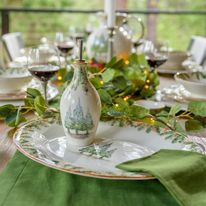 ARTE ITALICA: Natale Long Oval Platter - Artistica.com