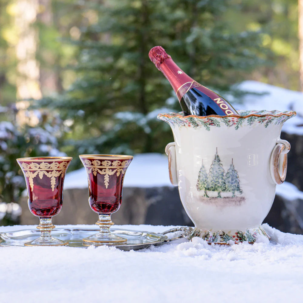 ARTE ITALICA: Natale Champagne Bucket - Artistica.com