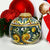 CHRISTMAS ORNAMENT: Caltagirone Round Ball (3.25" Ø) - VERDE-GREEN