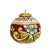 CHRISTMAS ORNAMENT: Caltagirone Round Ball (3.25" Ø) - RED