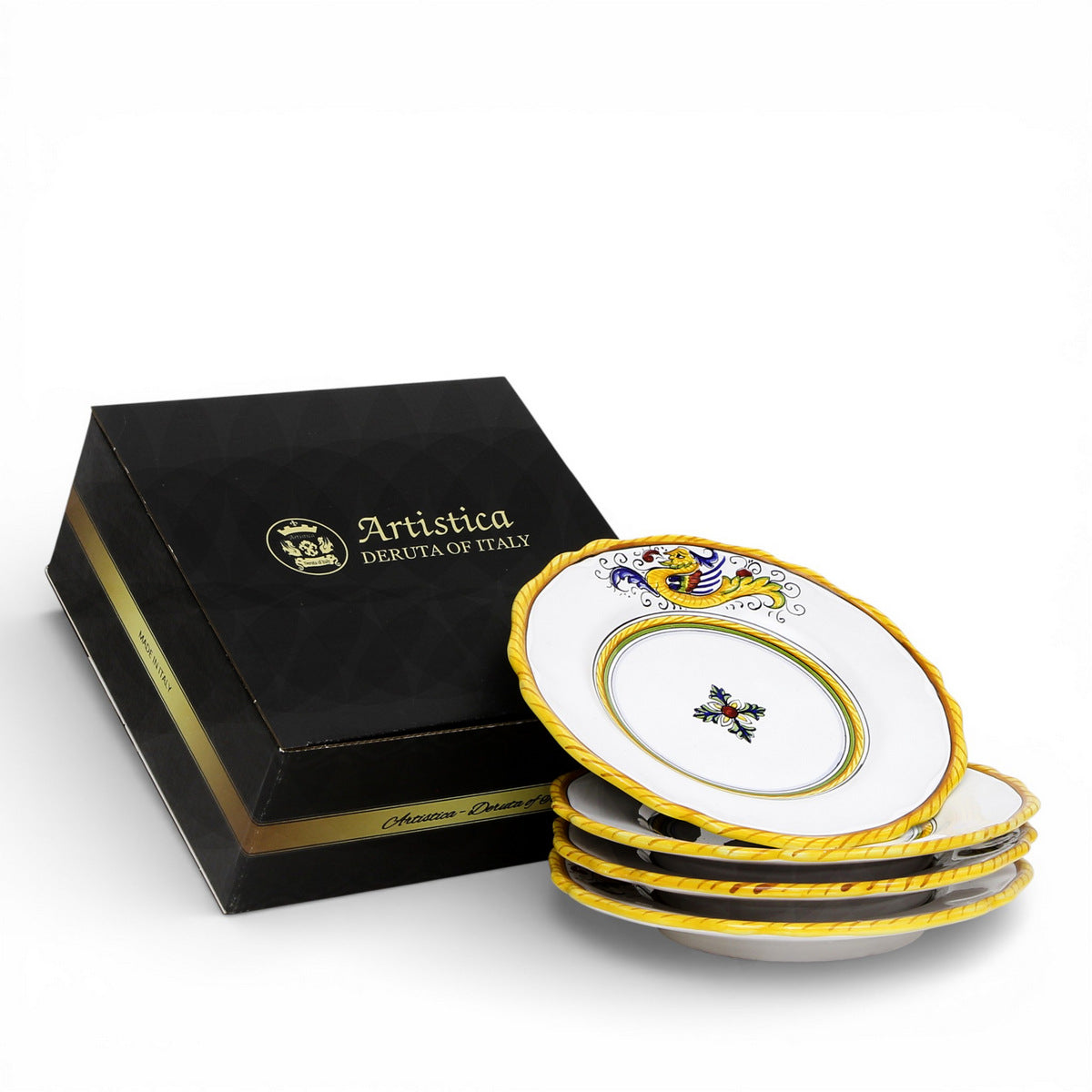 GIFT BOX: With RAFFAELLESCO LITE Salad Plate (Set of 4 Pcs)