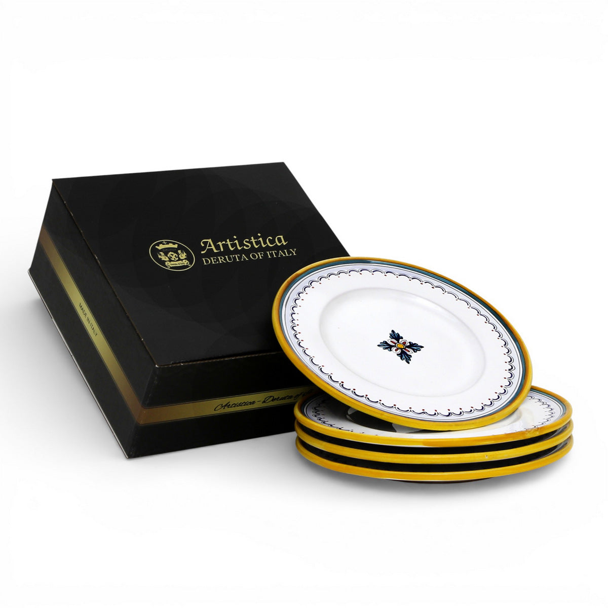 GIFT BOX: RICCO DERUTA SIMPLE Salad Plate (Set of 4 Pcs)