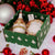 GIFT BOX CHRISTMAS: Green Gift Box with Olive Oil Dispenser Deruta Colori Red and Dipping Tray Set