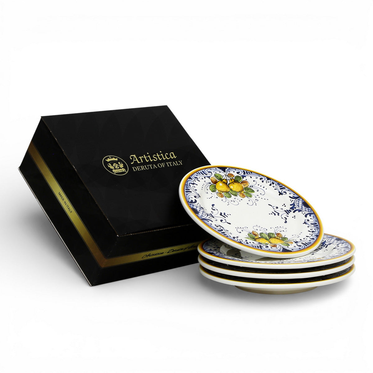 GIFT BOX: With LIMONCINI Salad Plates (Set of 4 Pcs)