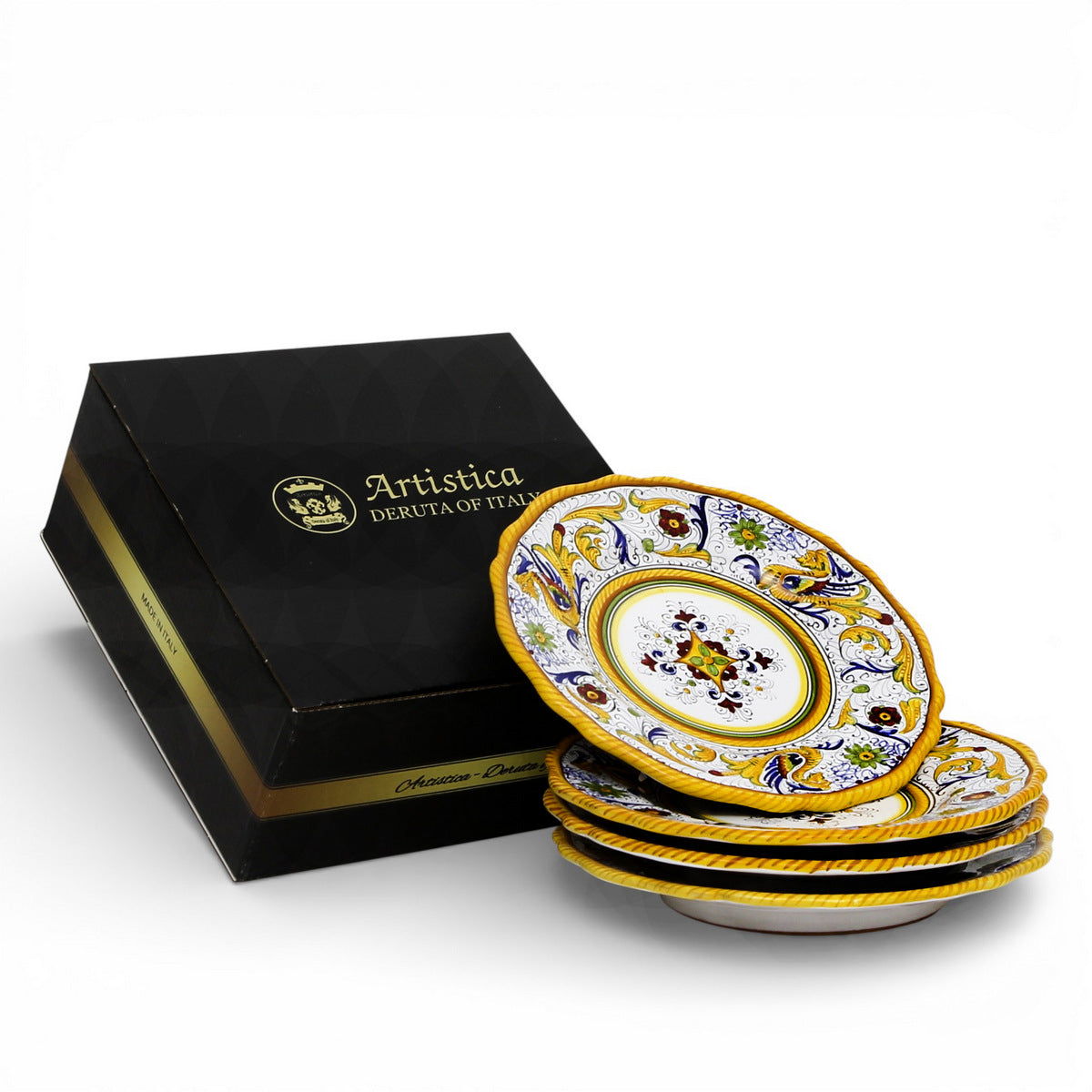 GIFT BOX: RAFFAELLESCO DELUXE Salad Plates (Set of 4 Pcs)