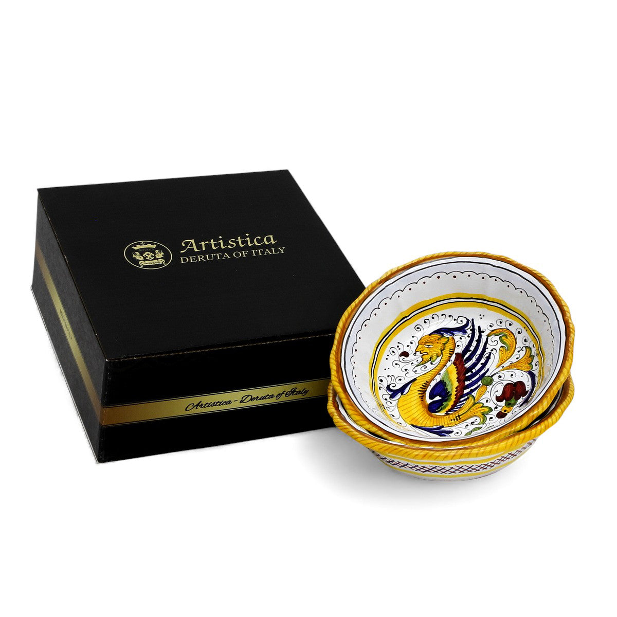 GIFT BOX: With RAFFAELLESCO DELUXE Cereal/Salad Bowl (Set of 2 Pcs)